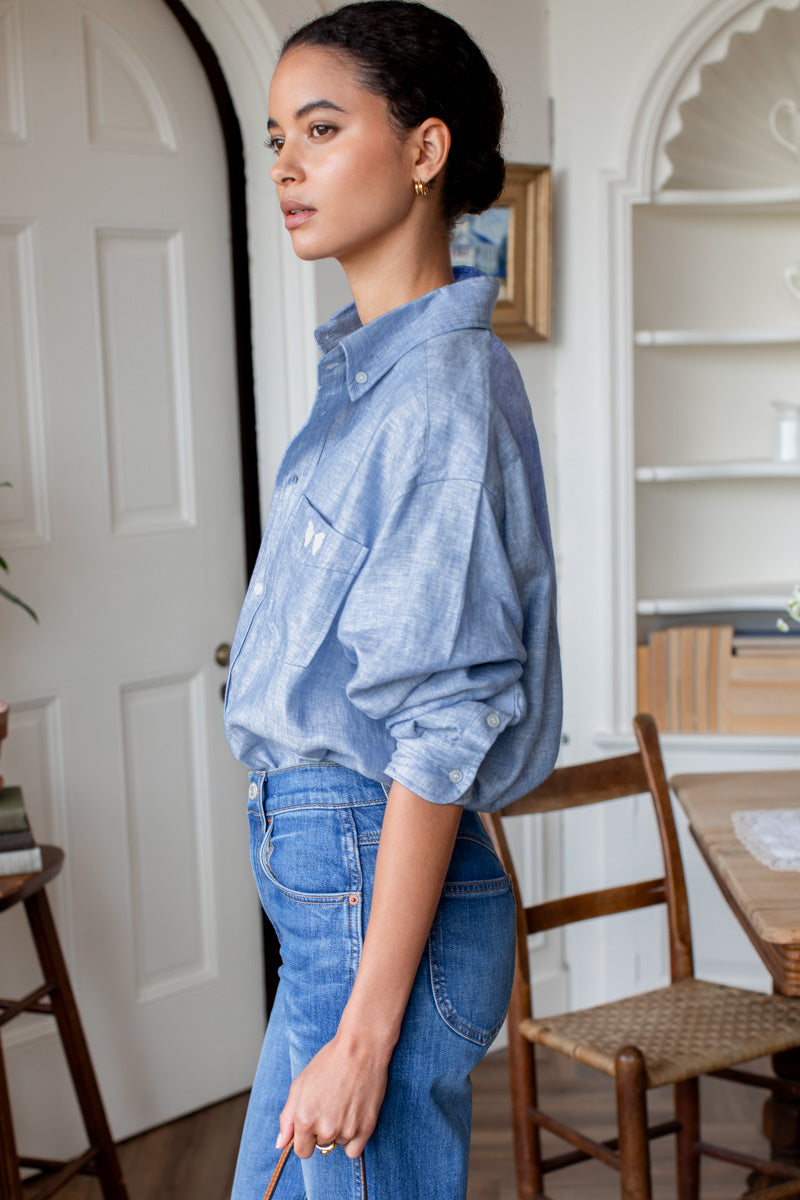 Ryan Shirt - Chambray Linen