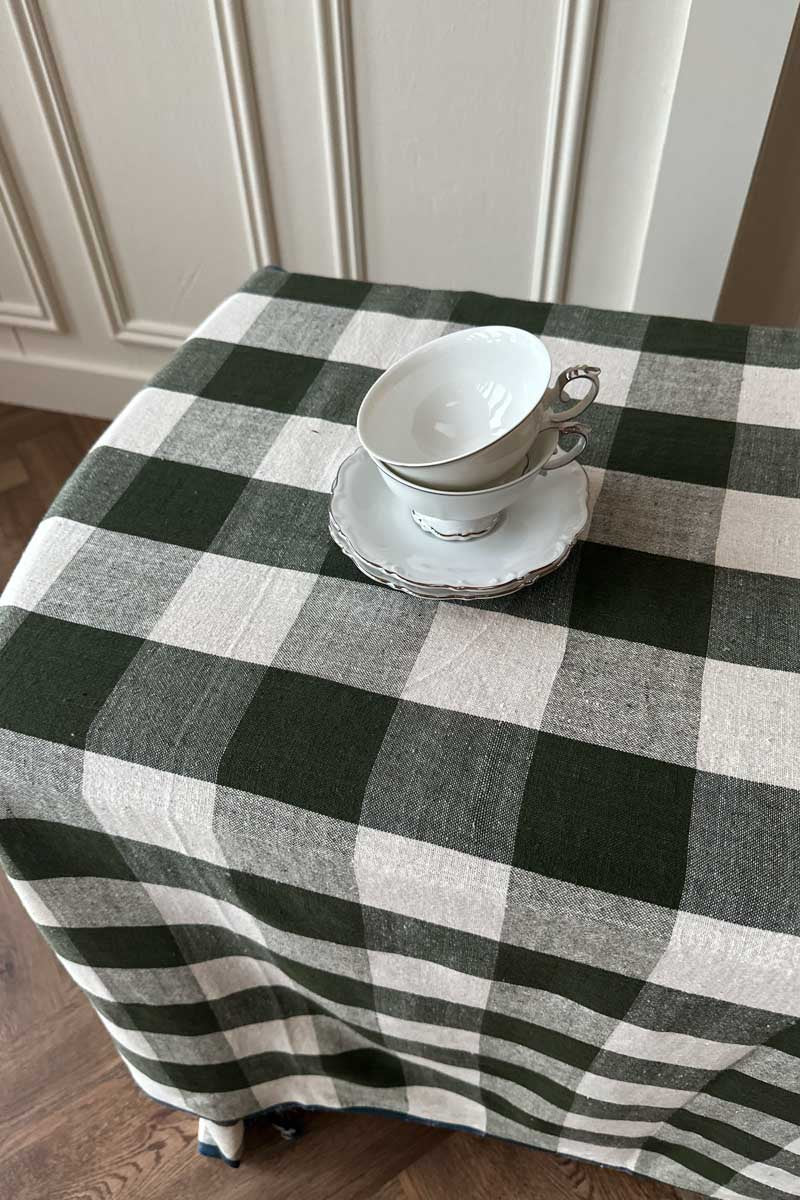 Plaid Tablecloth - Fern Green