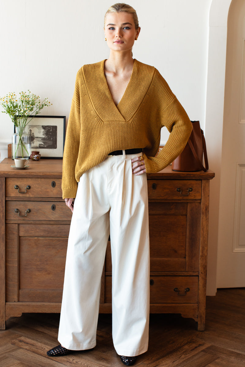 Harlow Sweater - Marigold Organic