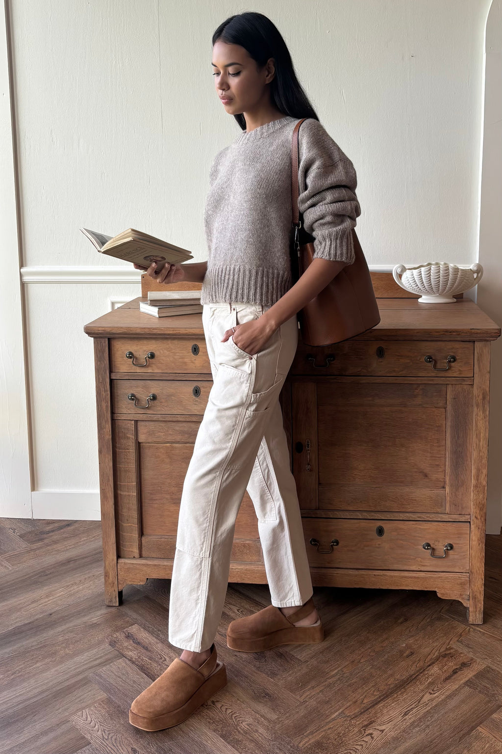 Carpenter Pant - Antique White Delete