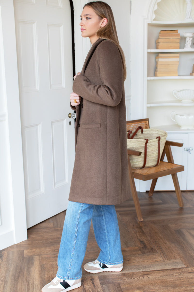 Tailored Coat - Umber Wool