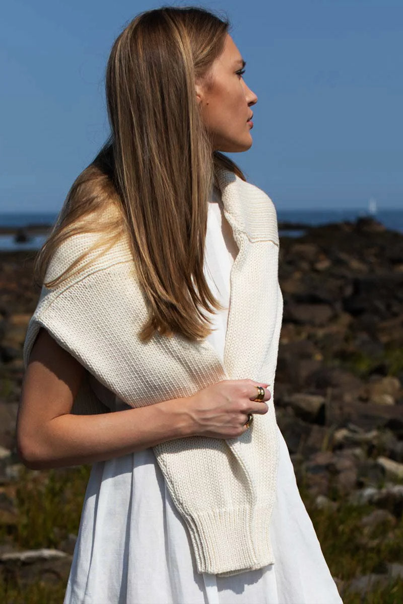 Cozy Cotton Sweater - Ivory Organic