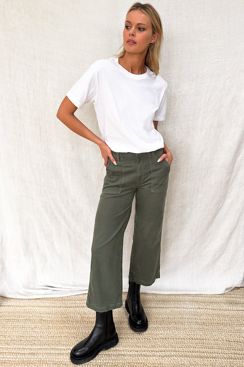 Straight Leg Twill Trousers, Authentic & Vintage