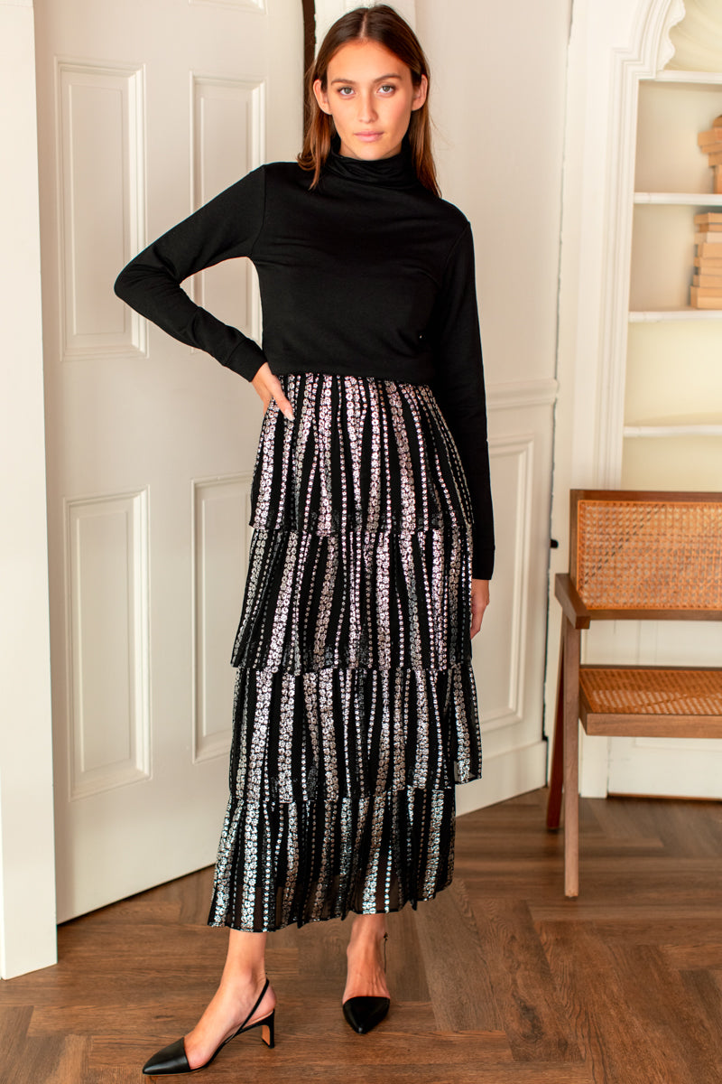 Printed Pant - Zigzag Indigo