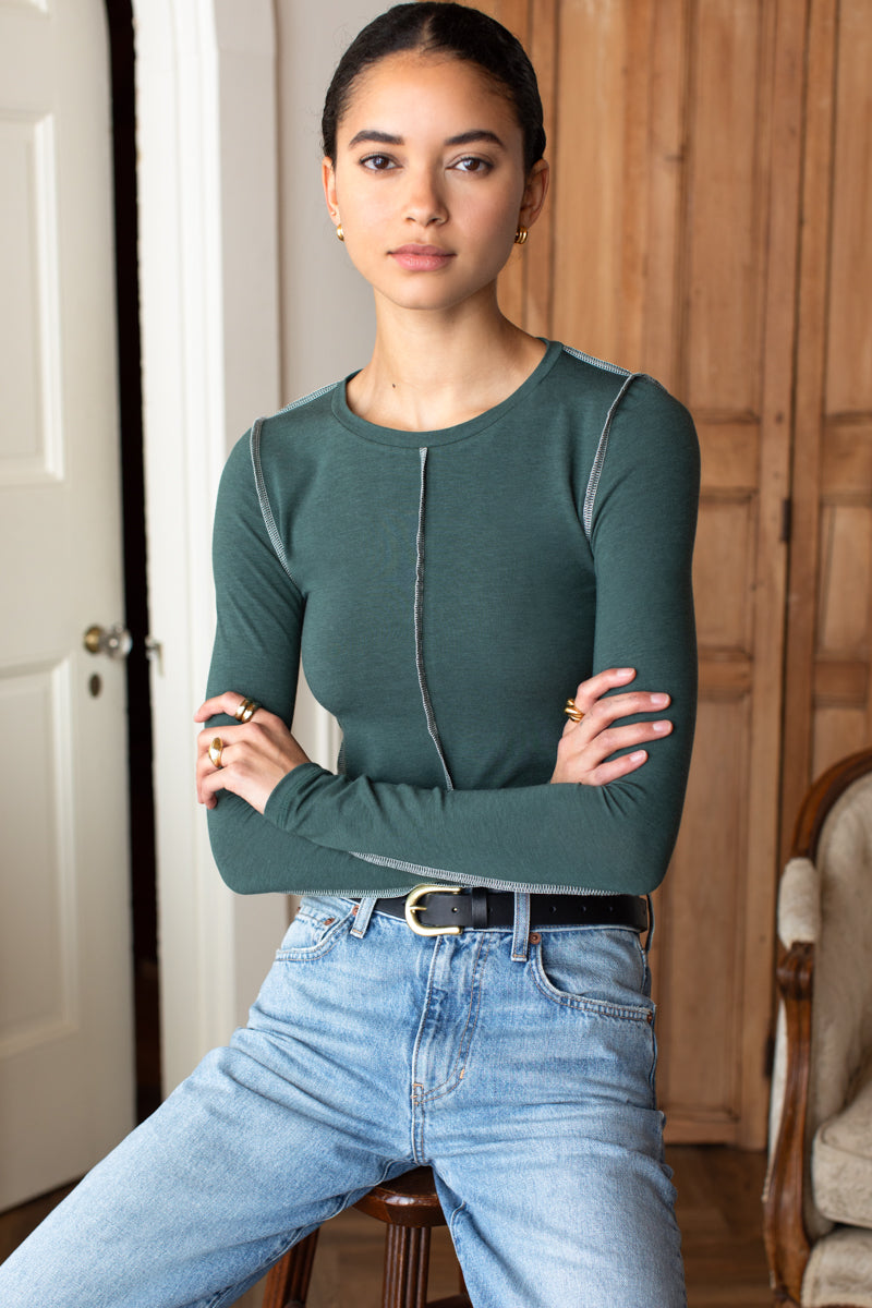Amy Crewneck - Pine