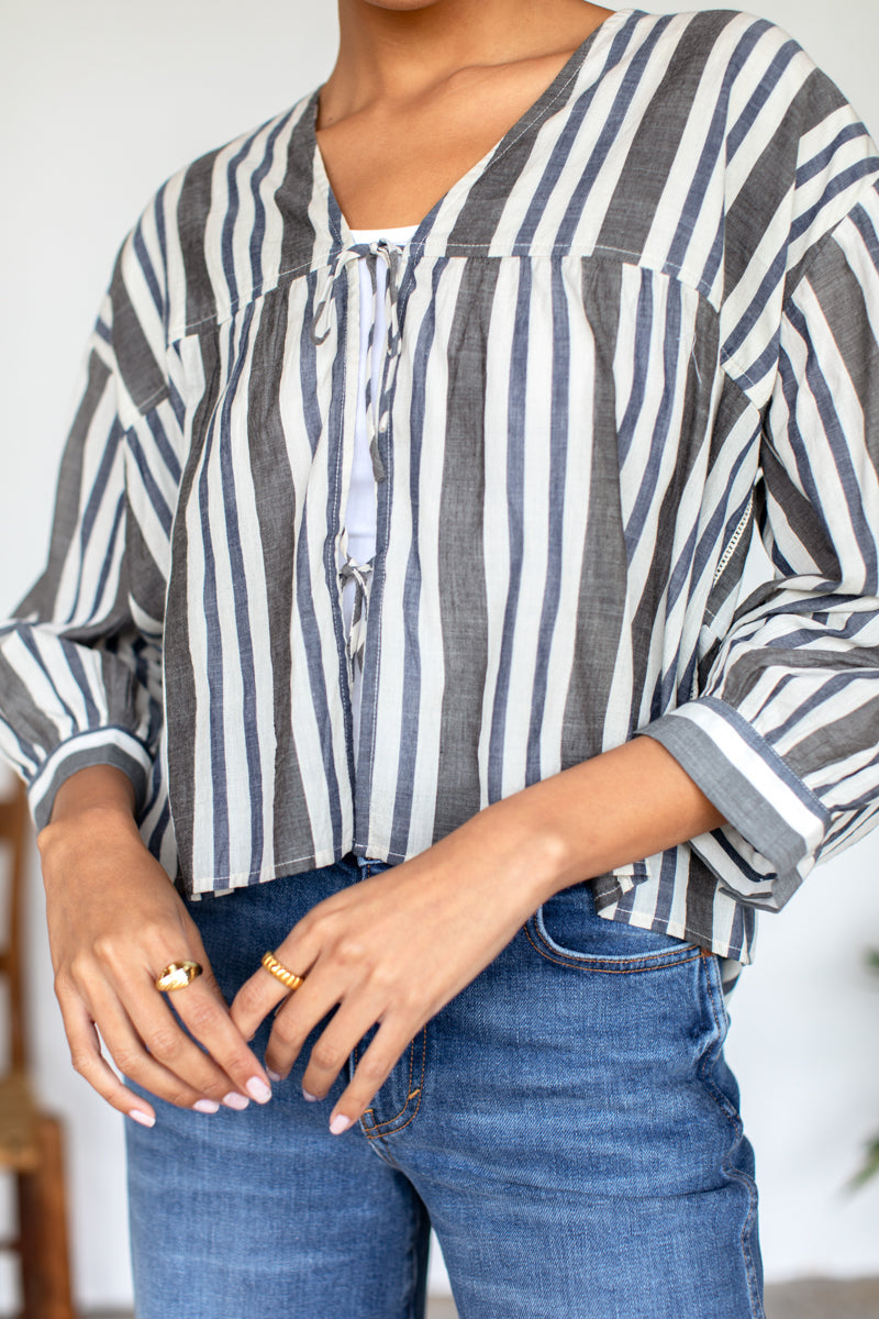 Artist Overshirt - Handloom Stripes