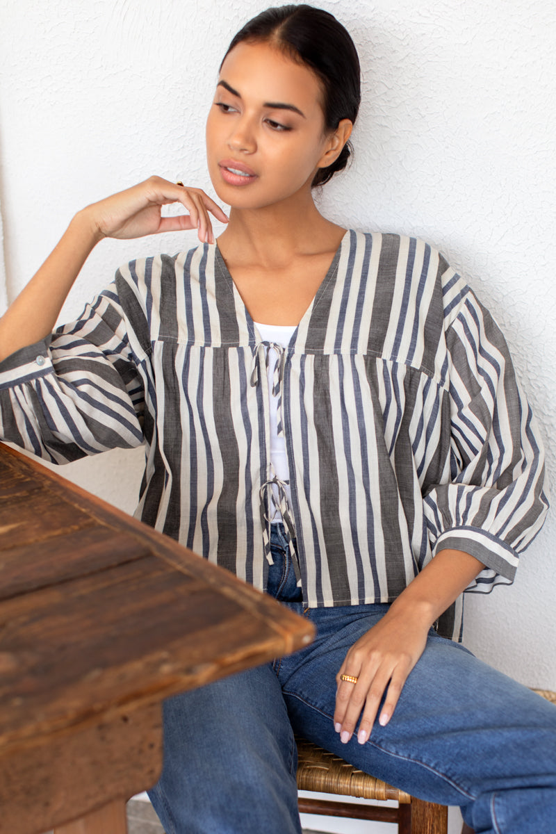 Artist Overshirt - Handloom Stripes