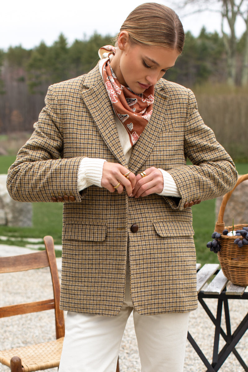 Atelier Blazer - Butterscotch Plaid