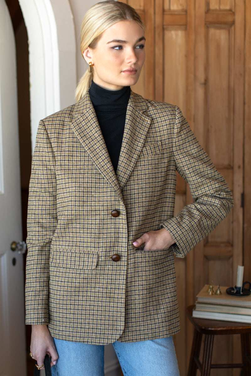Atelier Blazer - Butterscotch Plaid