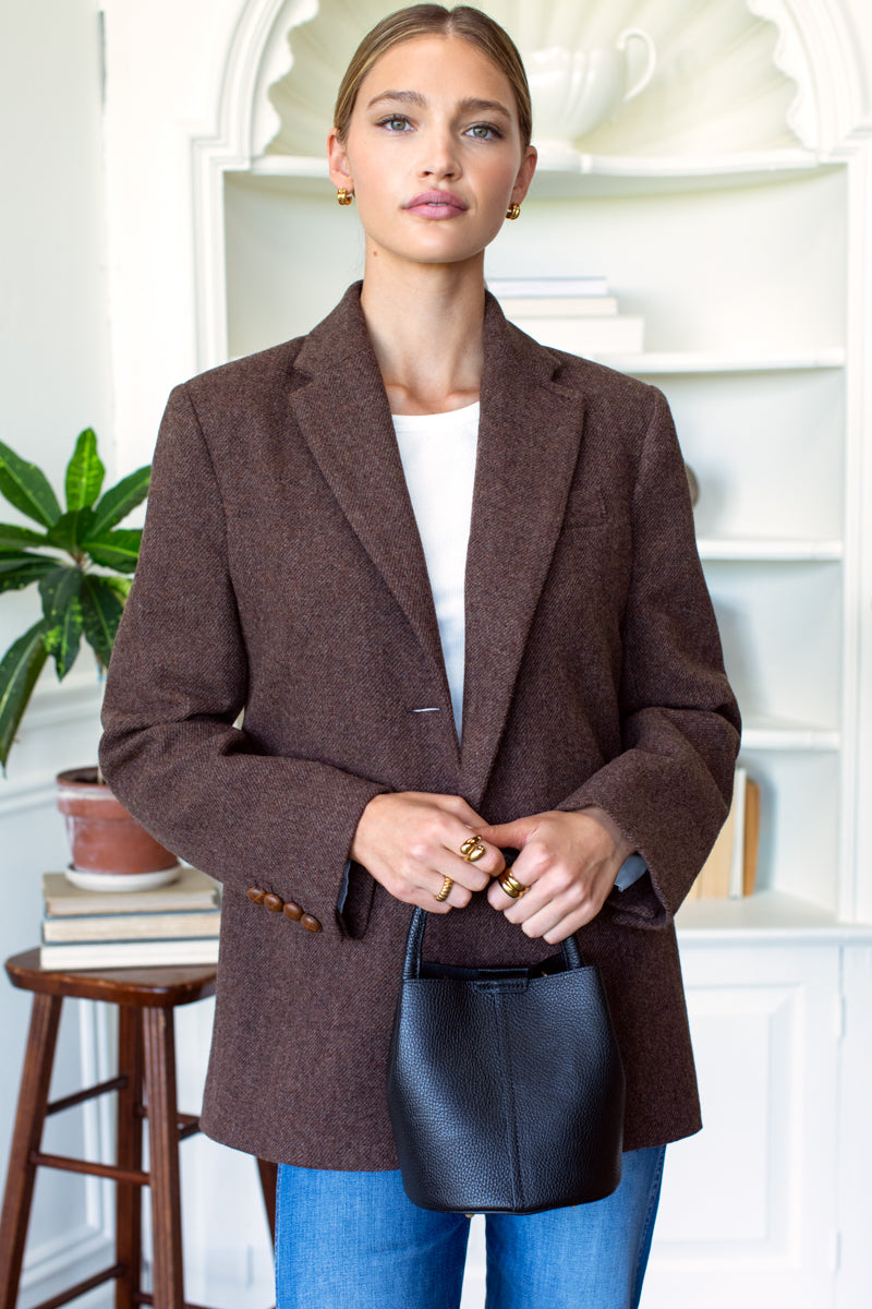 Atelier Blazer - Chestnut Wool Tweed