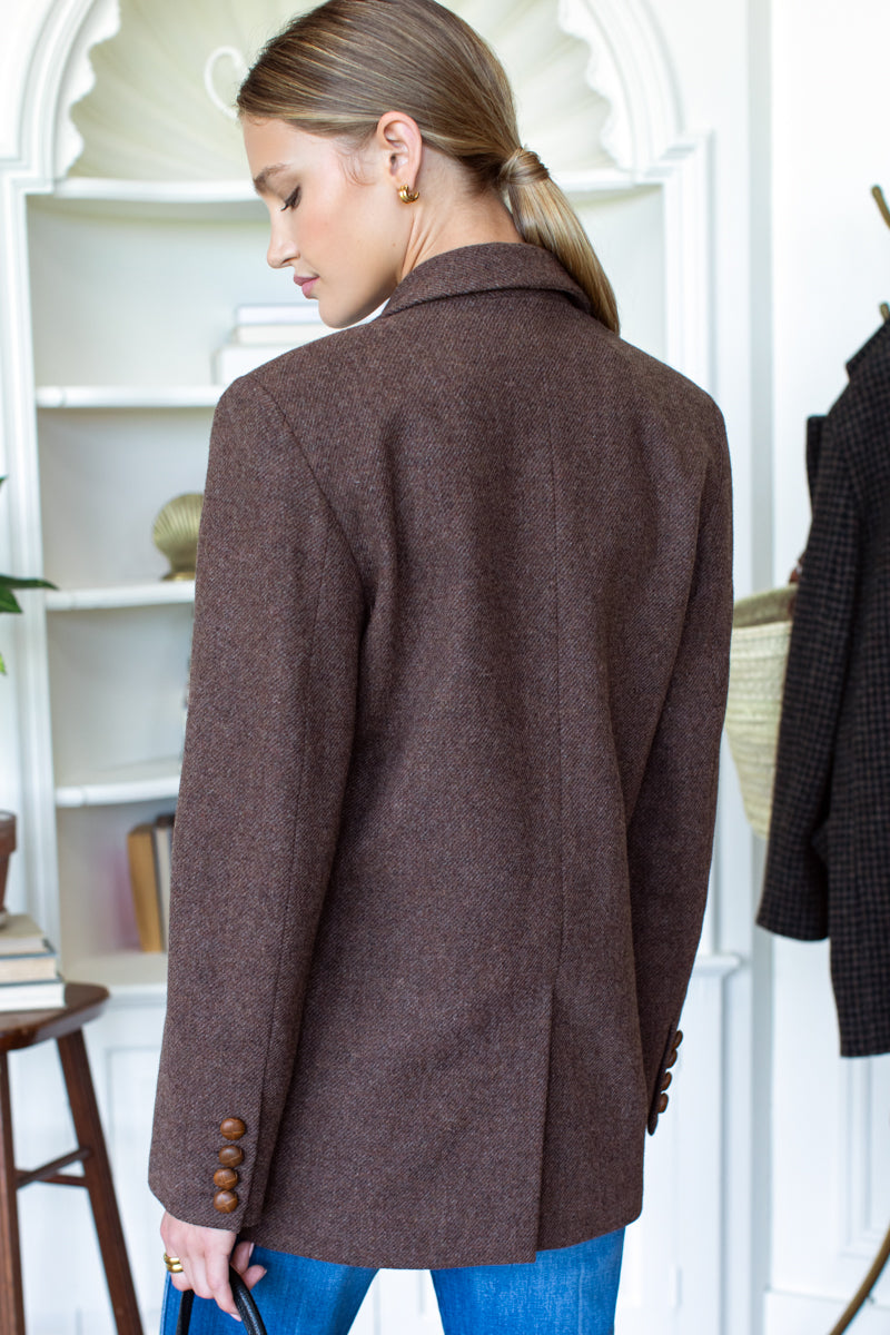 Atelier Blazer - Chestnut Wool Tweed