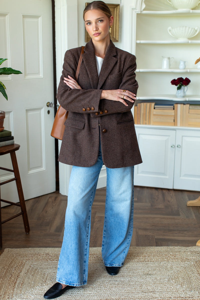 Atelier Blazer - Chestnut Wool Tweed