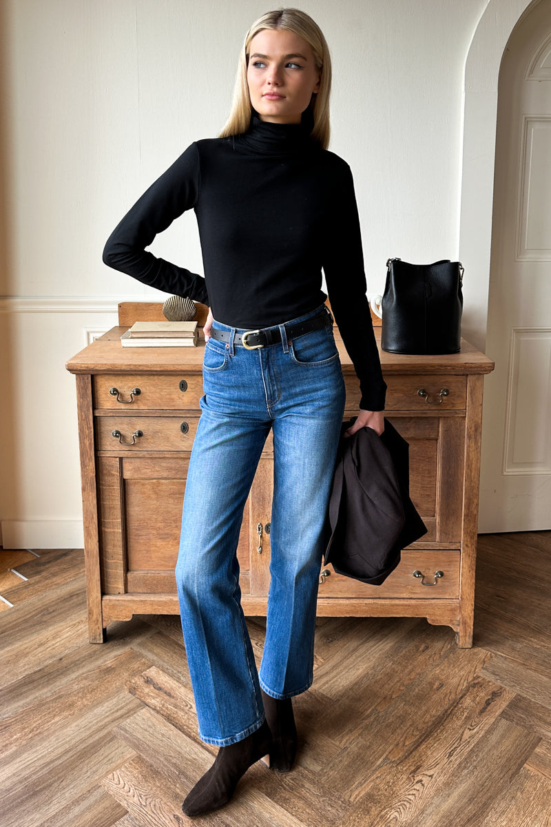 Little Turtleneck - Black Organic