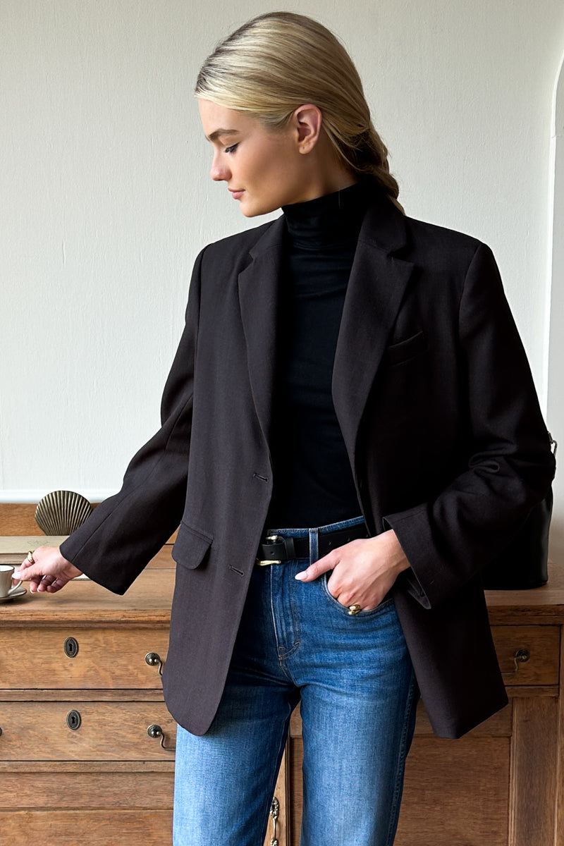 Little Turtleneck - Jet Black