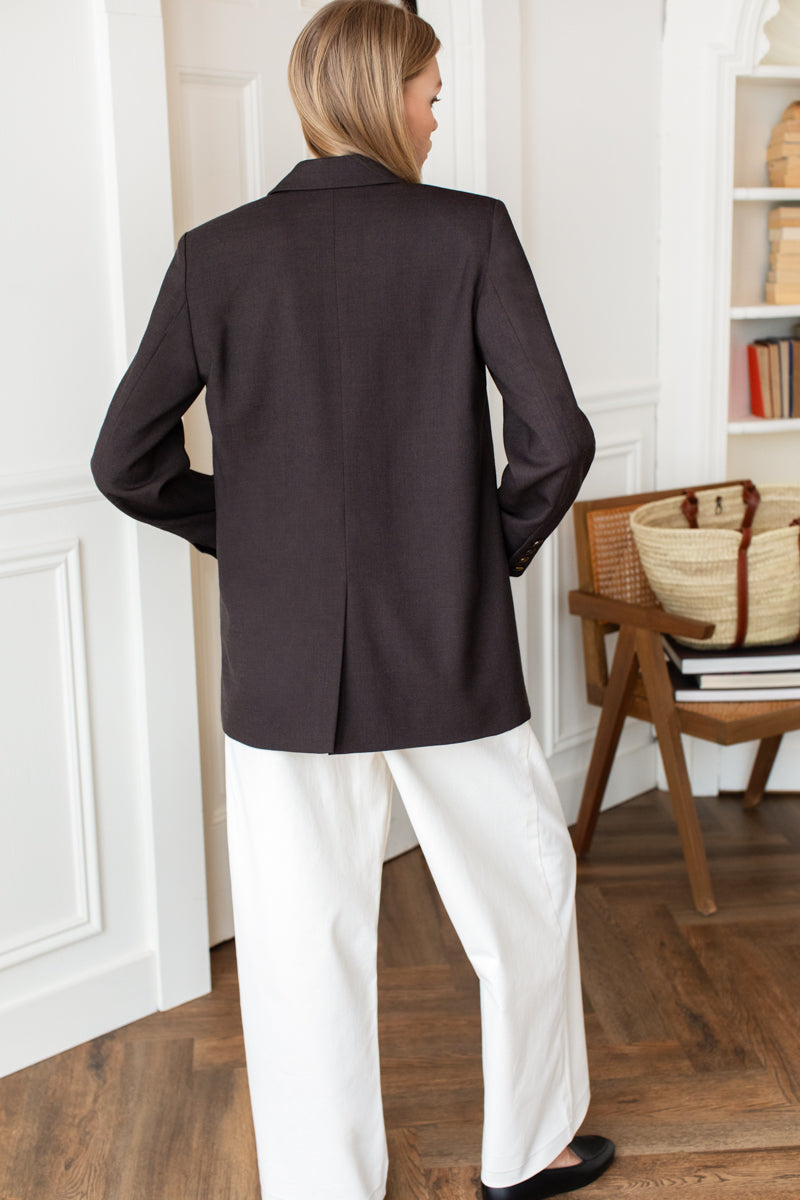 Atelier Blazer - Cocoa Gabardine