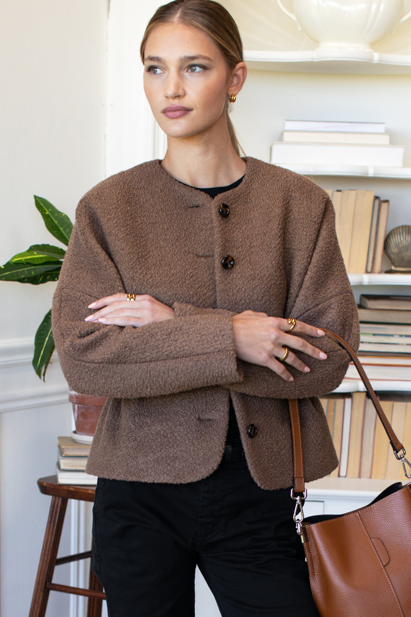 Atelier Cinch Jacket - Camel Boucle