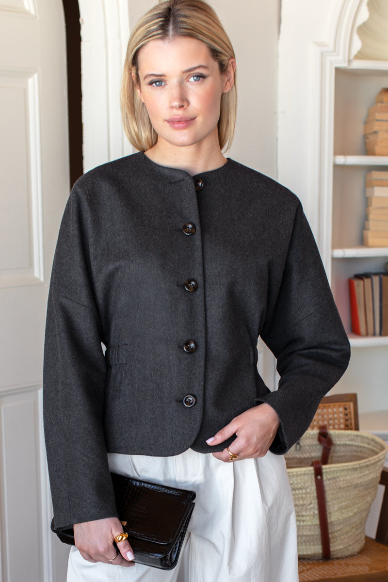 Atelier Cinch Jacket - Charcoal Light