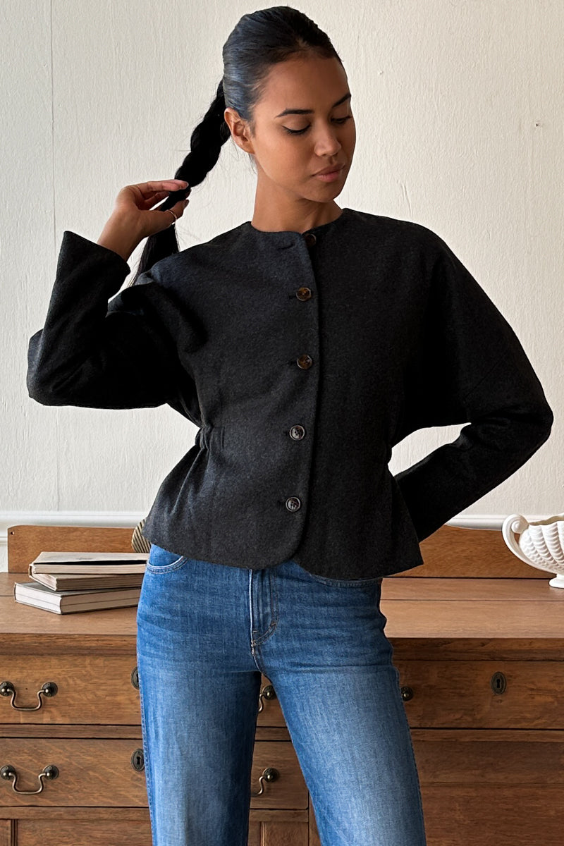 Atelier Cinch Jacket - Charcoal Light