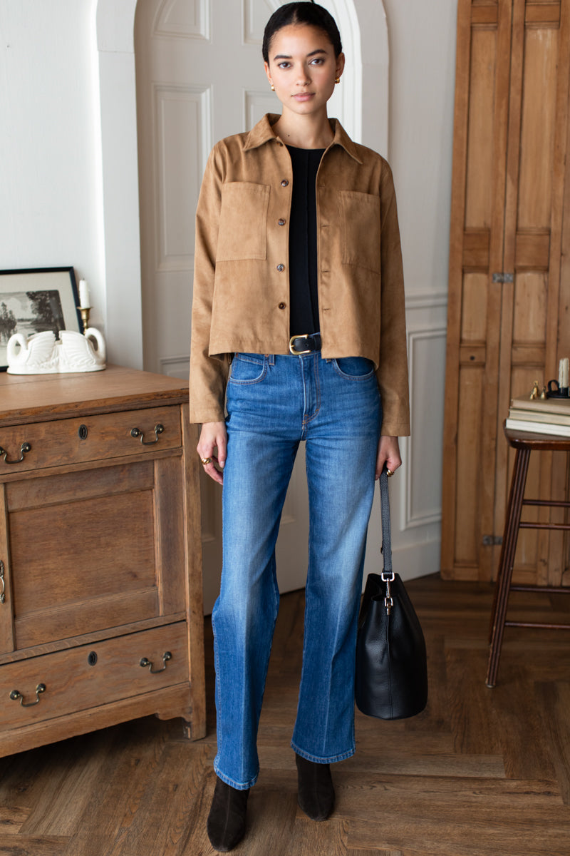 Atelier Pocket Jacket - Camel Suede