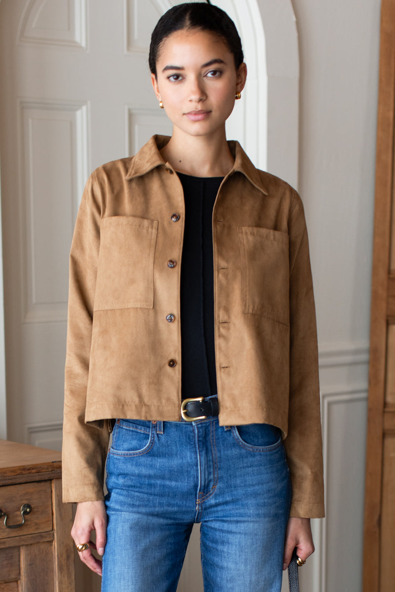 Atelier Pocket Jacket - Camel Suede