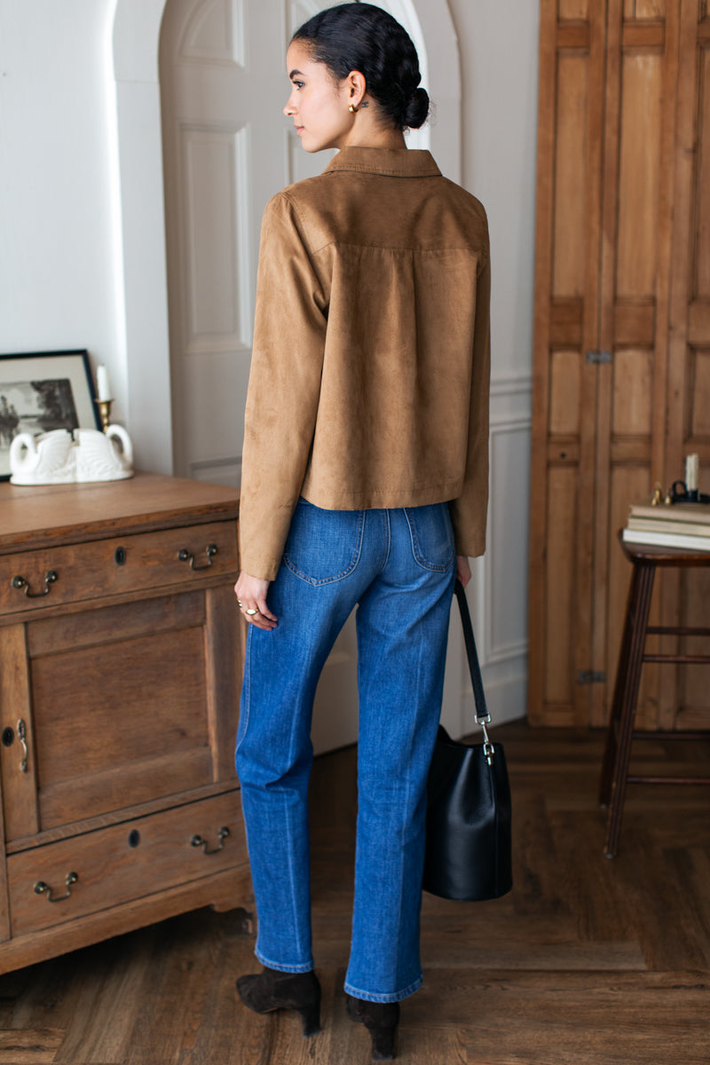 Atelier Pocket Jacket - Camel Suede