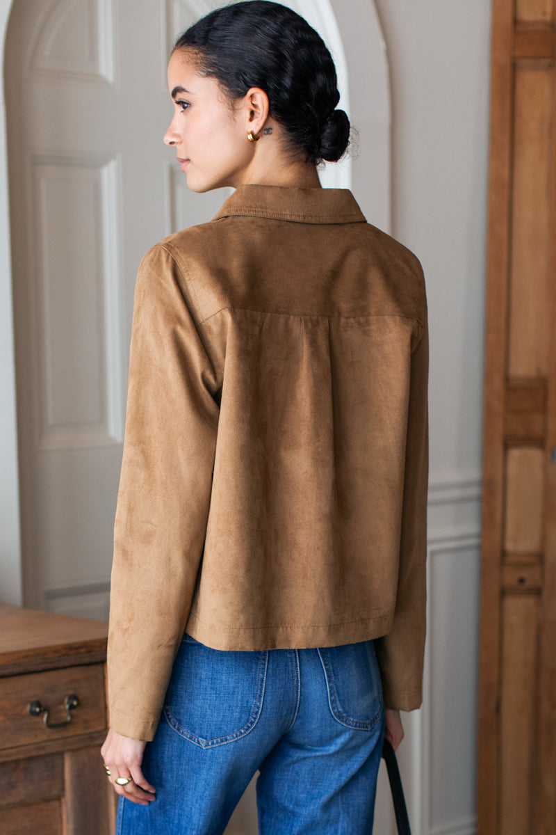 Atelier Pocket Jacket - Camel Suede
