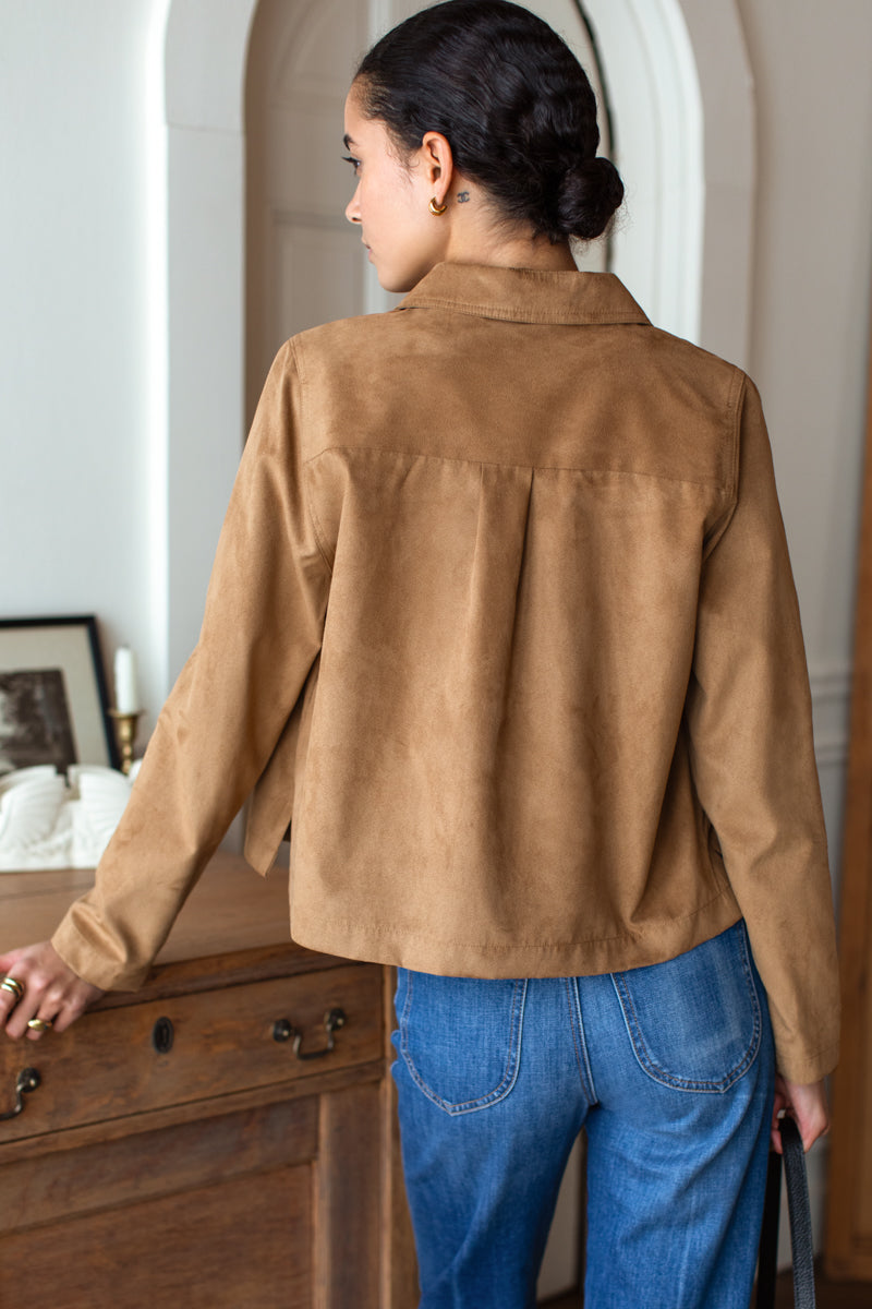 Atelier Pocket Jacket - Camel Suede