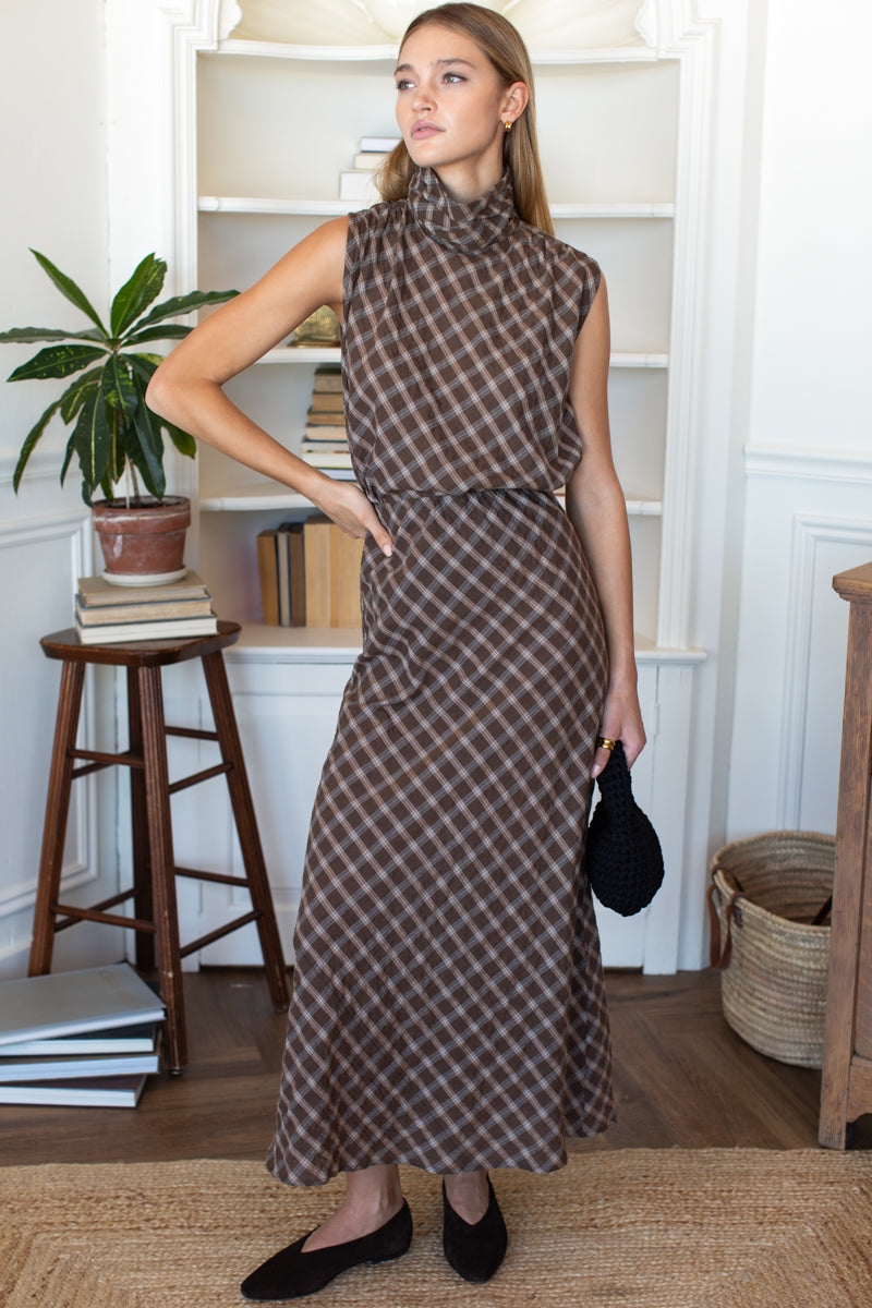 Bias Skirt 2 - Cocoa Plaid