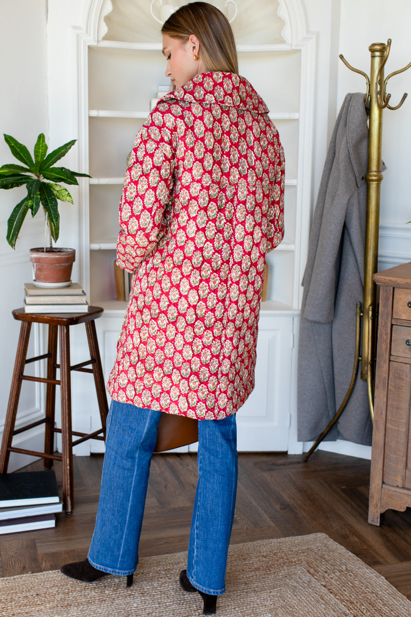 Camp Coat - Madrid Flowers Linen