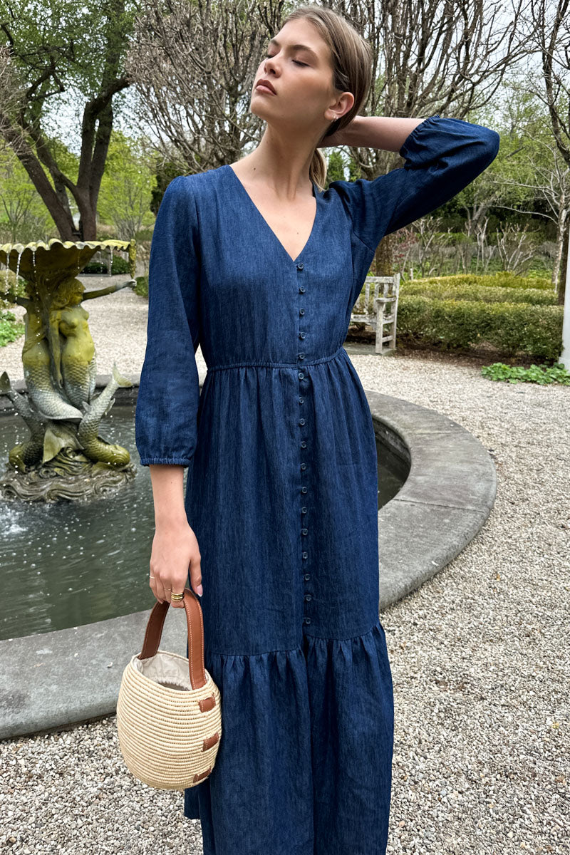 Atelier Tier Dress - Indigo XL Atelier Tier Dress - Indigo XL