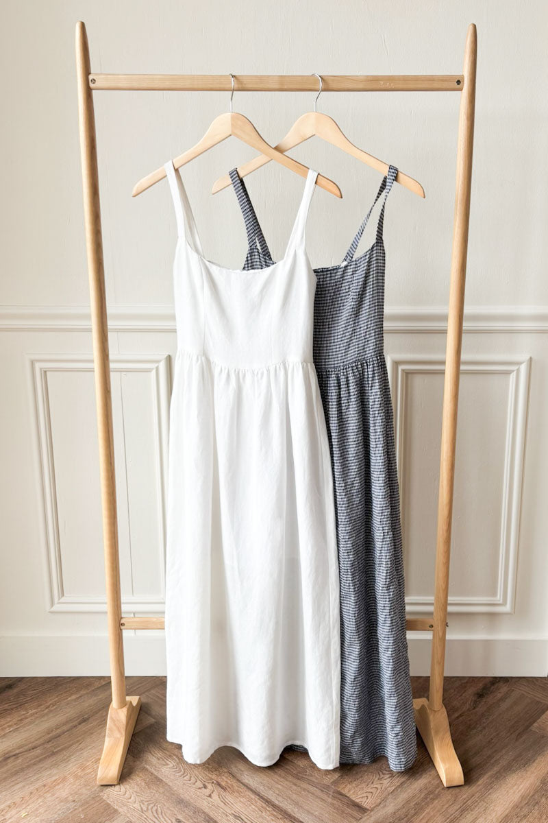 Jour Maxi Dress - Navy Gingham