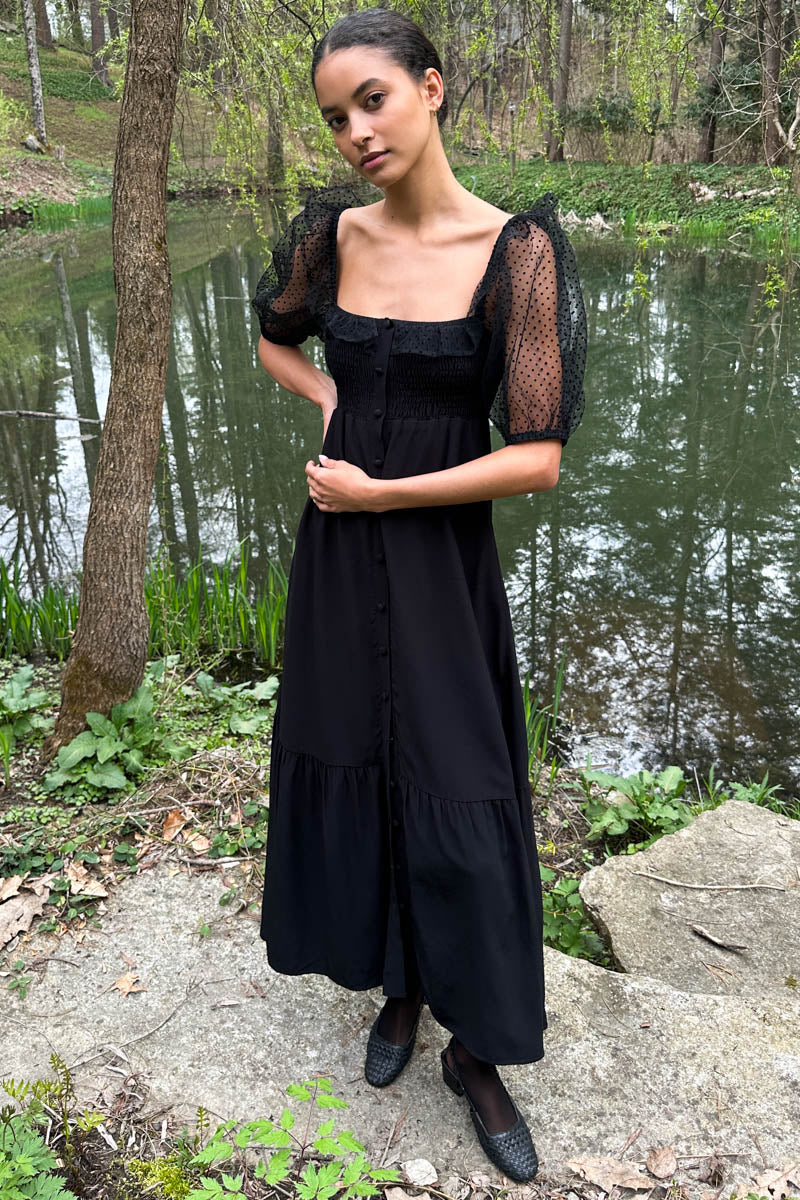 Shirred Bodice Maxi Dress Shirred Bodice Maxi Dress