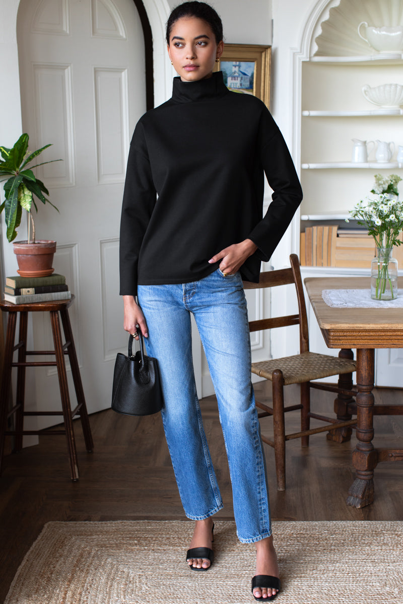 Edie Top - Black Ponte