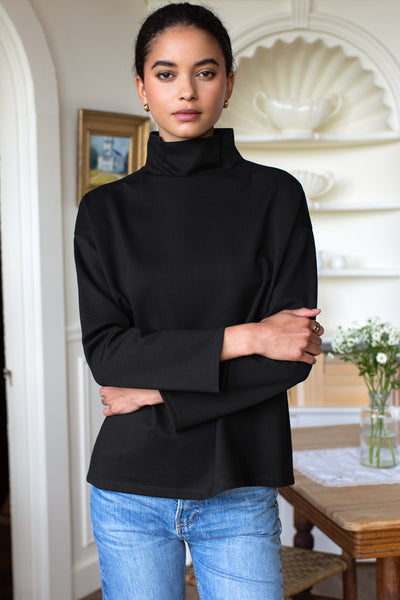 Edie Top - Black Ponte