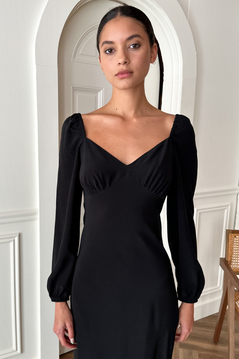 Emerson Bias Dress - Black