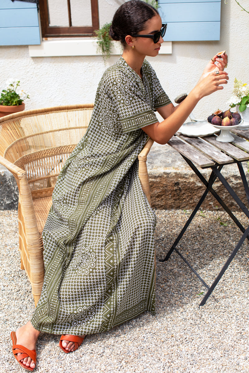Emerson Caftan - Moss Organic