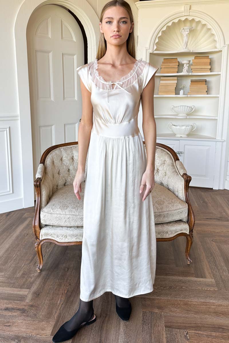 Barbizon Dress - Pearled Ivory