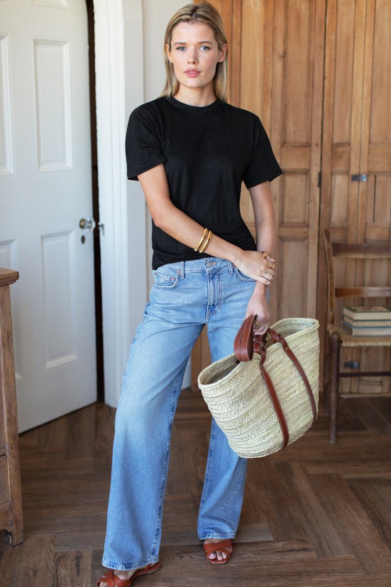 Essential Short Sleeve Crew - Black Beauty