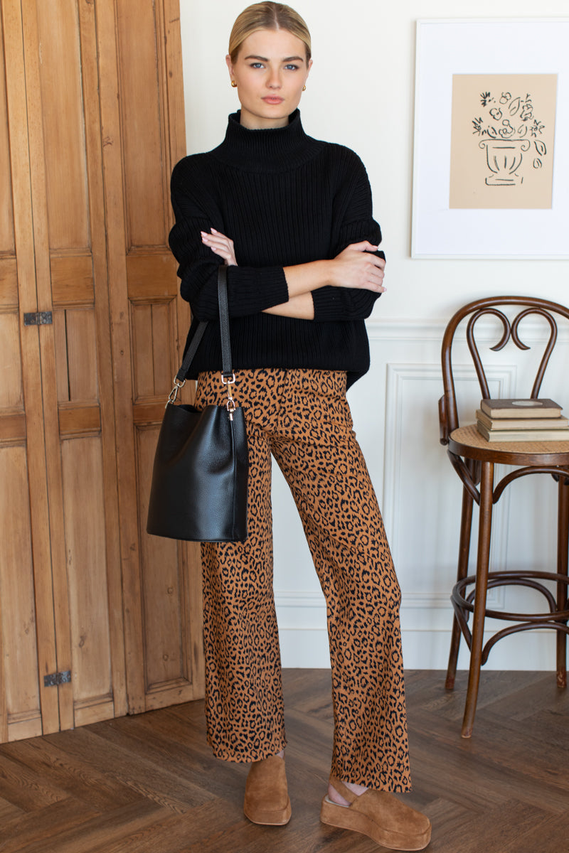 Everyday Pant - Vintage Leopard Organic