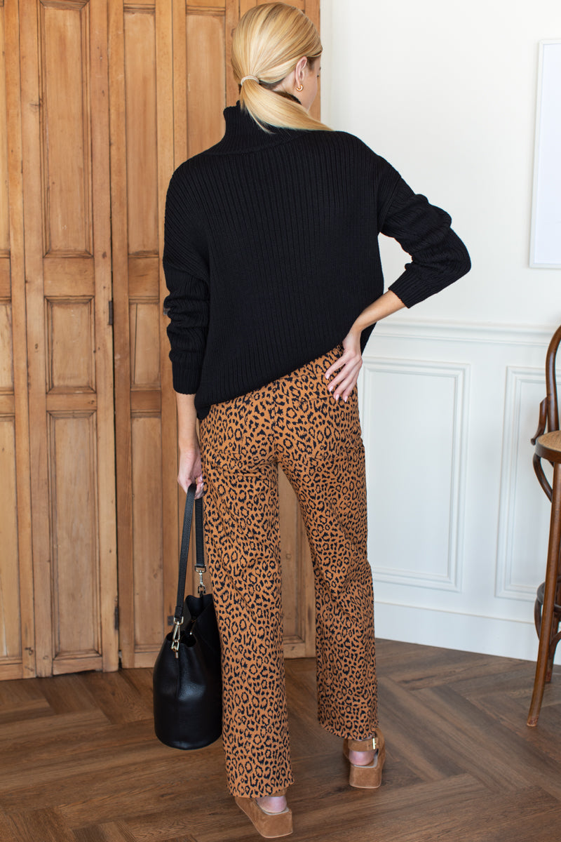 Everyday Pant - Vintage Leopard