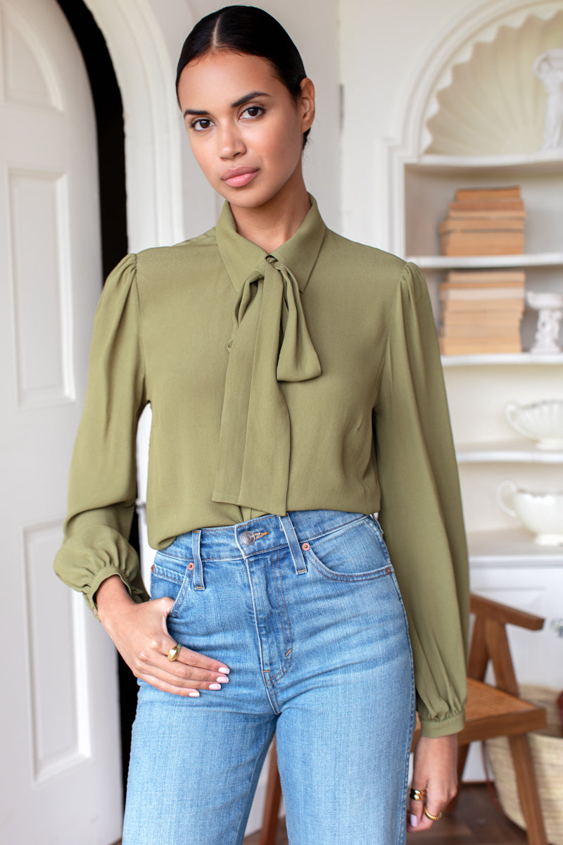 Frankie Blouse - Martini Olive