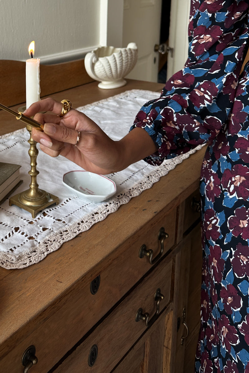 Franny Bias Dress 2 - Wilders Flowers Merlot