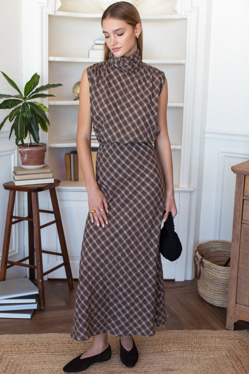 Bias Skirt 2 - Cocoa Plaid