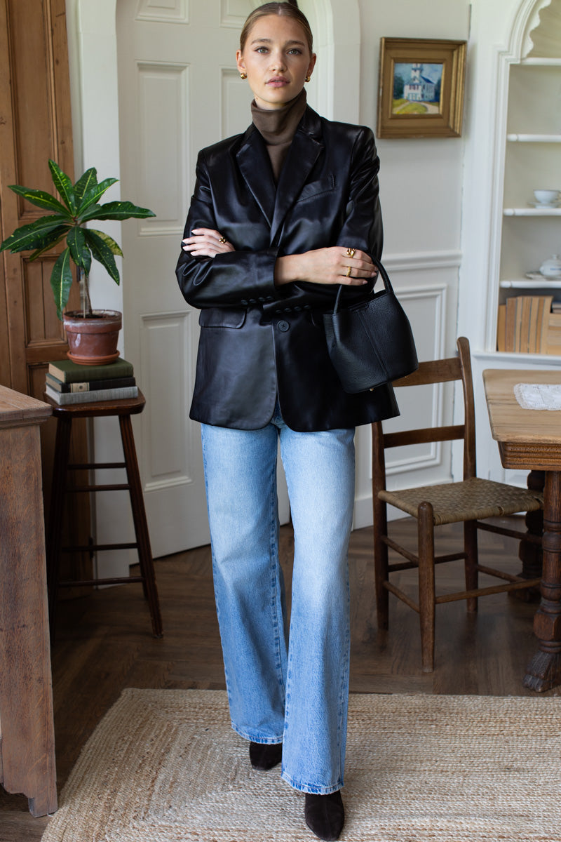 Atelier Blazer - Black Leather
