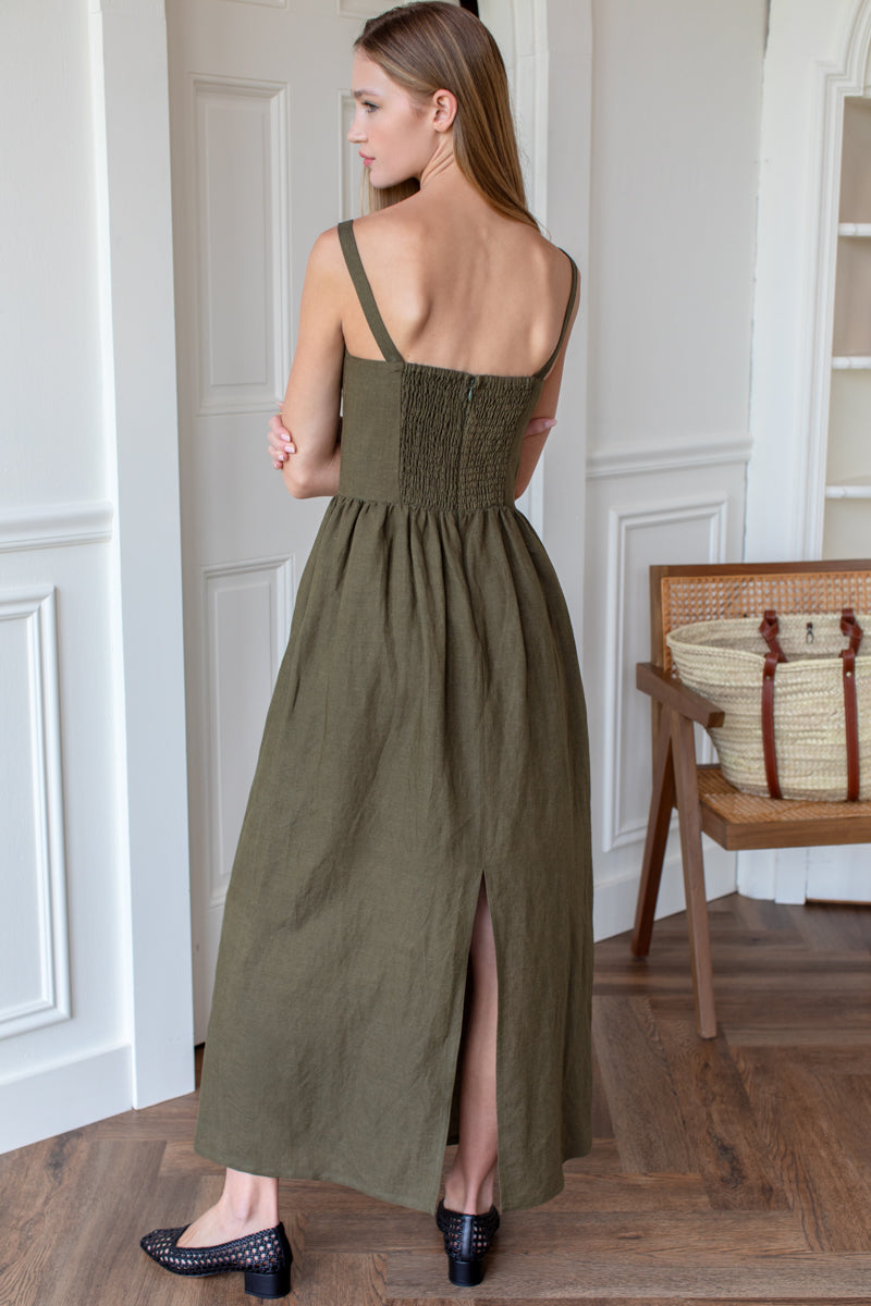 Jour Maxi Dress - Martini Olive