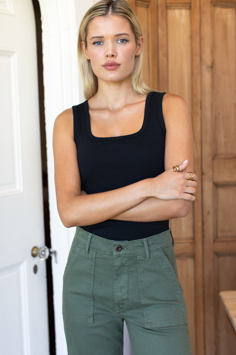 Layering Tank 2 - Onyx Rib