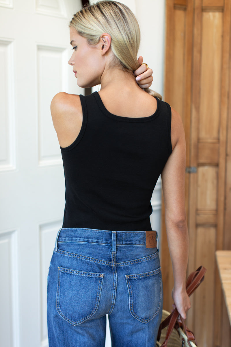 Layering Tank 2 - Onyx Rib