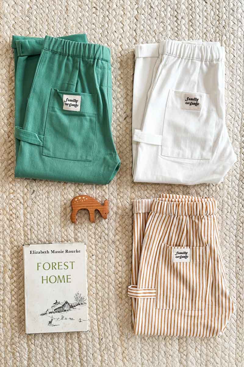 Family Cargo Pant Child - Kashmir Green Organic