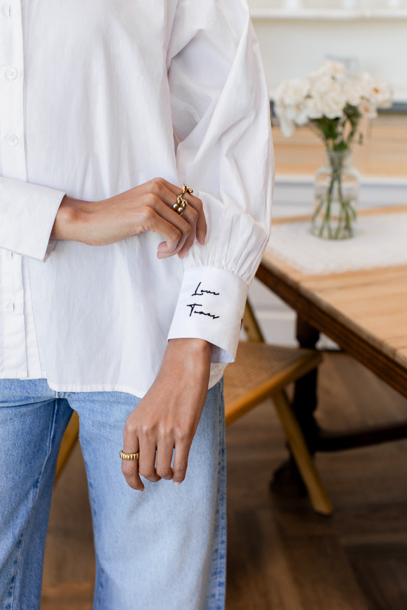 Lou Oversize Shirt - Cloud White