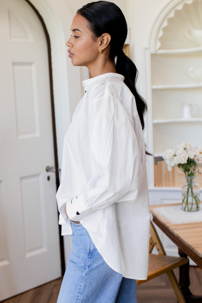 Lou Oversize Shirt - Cloud White